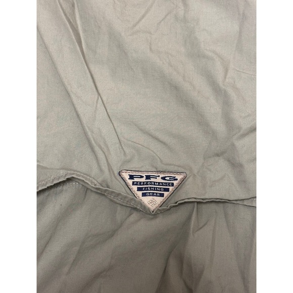Columbia PFG Men’s Tan Collar Shirt Size 2XL See Details - Picture 6 of 8